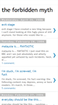 Mobile Screenshot of forbiddenmyth.blogspot.com