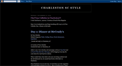 Desktop Screenshot of charlestonscstyle.blogspot.com