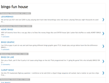Tablet Screenshot of bingo-fun-house.blogspot.com