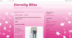 Desktop Screenshot of eternity-bliss-shop.blogspot.com