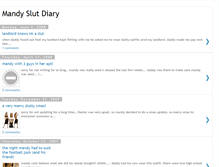 Tablet Screenshot of mandyslutdiary.blogspot.com