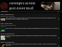 Tablet Screenshot of conspiracionparanormal.blogspot.com