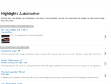 Tablet Screenshot of highlights-automotive.blogspot.com