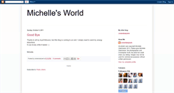 Desktop Screenshot of myworldbymichelle.blogspot.com