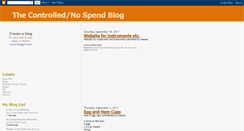 Desktop Screenshot of controlled-nospend.blogspot.com