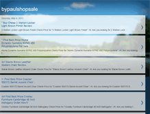 Tablet Screenshot of bypaulshopsale.blogspot.com