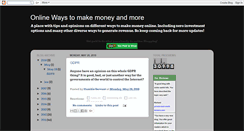 Desktop Screenshot of onlinebusinesstipsandmore.blogspot.com