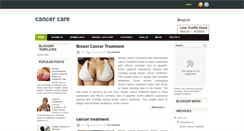 Desktop Screenshot of cancercare2011.blogspot.com