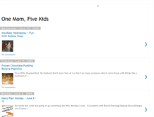 Tablet Screenshot of onemomfivekids.blogspot.com