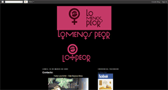 Desktop Screenshot of lomenospeor.blogspot.com