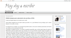 Desktop Screenshot of isabel-hoyvoyaescribir.blogspot.com