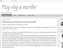 Tablet Screenshot of isabel-hoyvoyaescribir.blogspot.com