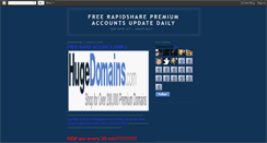 Desktop Screenshot of freerapidsharepremiumaccounts-chupo.blogspot.com