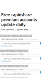 Mobile Screenshot of freerapidsharepremiumaccounts-chupo.blogspot.com