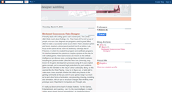 Desktop Screenshot of designersubtitling.blogspot.com