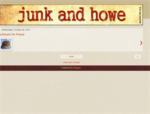 Tablet Screenshot of junkandhowe.blogspot.com