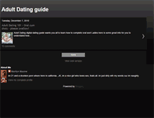 Tablet Screenshot of adultdatingguide.blogspot.com