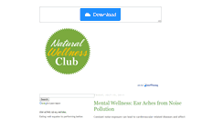 Desktop Screenshot of naturalwellnessclub.blogspot.com