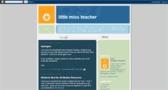 Desktop Screenshot of littlemissteacher.blogspot.com