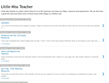 Tablet Screenshot of littlemissteacher.blogspot.com