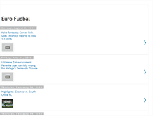 Tablet Screenshot of eurofudbal.blogspot.com