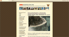 Desktop Screenshot of indonesia-explore.blogspot.com