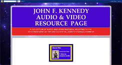 Desktop Screenshot of jfk-audio-video-page.blogspot.com