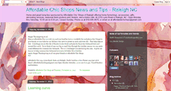 Desktop Screenshot of affordablechicshopsblog.blogspot.com