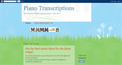 Desktop Screenshot of mypianotranscriptions.blogspot.com