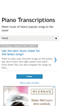 Mobile Screenshot of mypianotranscriptions.blogspot.com