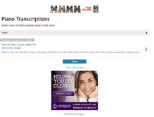 Tablet Screenshot of mypianotranscriptions.blogspot.com