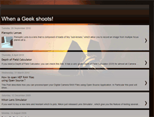 Tablet Screenshot of geek2shoot.blogspot.com