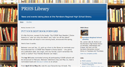 Desktop Screenshot of prhslibrary.blogspot.com