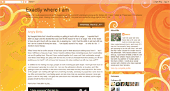 Desktop Screenshot of exactlywhereiam.blogspot.com