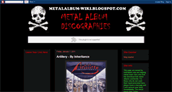 Desktop Screenshot of metalalbum-wiki.blogspot.com