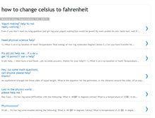 Tablet Screenshot of howtochangecelsiustofahrenheit.blogspot.com