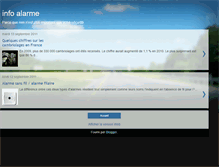 Tablet Screenshot of info-alarme.blogspot.com