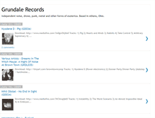 Tablet Screenshot of grundalerecords.blogspot.com