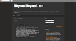 Desktop Screenshot of fiftyandbeyondme.blogspot.com