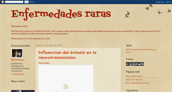 Desktop Screenshot of enfermedadesraras2.blogspot.com