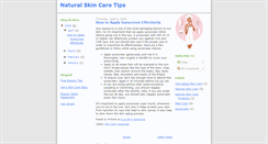 Desktop Screenshot of naturalskincarestips.blogspot.com