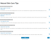 Tablet Screenshot of naturalskincarestips.blogspot.com