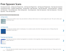 Tablet Screenshot of freespywarescansonline.blogspot.com