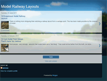 Tablet Screenshot of modelrailwaylayoutsblog.blogspot.com