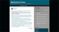 Desktop Screenshot of medicina-in-franta.blogspot.com