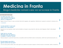 Tablet Screenshot of medicina-in-franta.blogspot.com