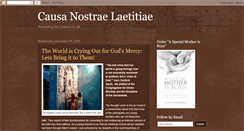Desktop Screenshot of causa-nostrae-laetitiae.blogspot.com