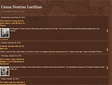 Tablet Screenshot of causa-nostrae-laetitiae.blogspot.com