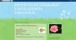 Desktop Screenshot of liderazgoeinteligenciaemocional.blogspot.com