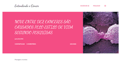 Desktop Screenshot of entendendoocancer.blogspot.com